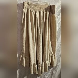 SHEIN Cream Wide Leg Pants